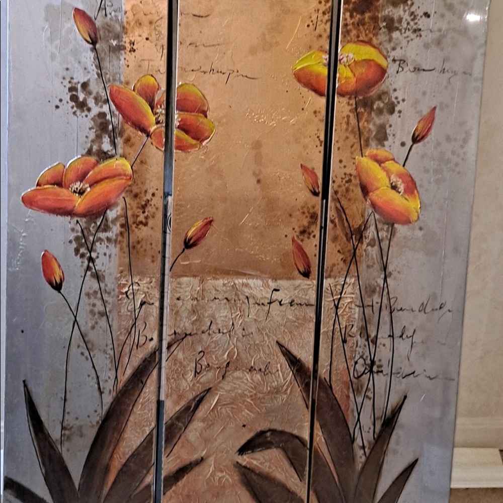 Brand new three panel high quality painting still in plastic